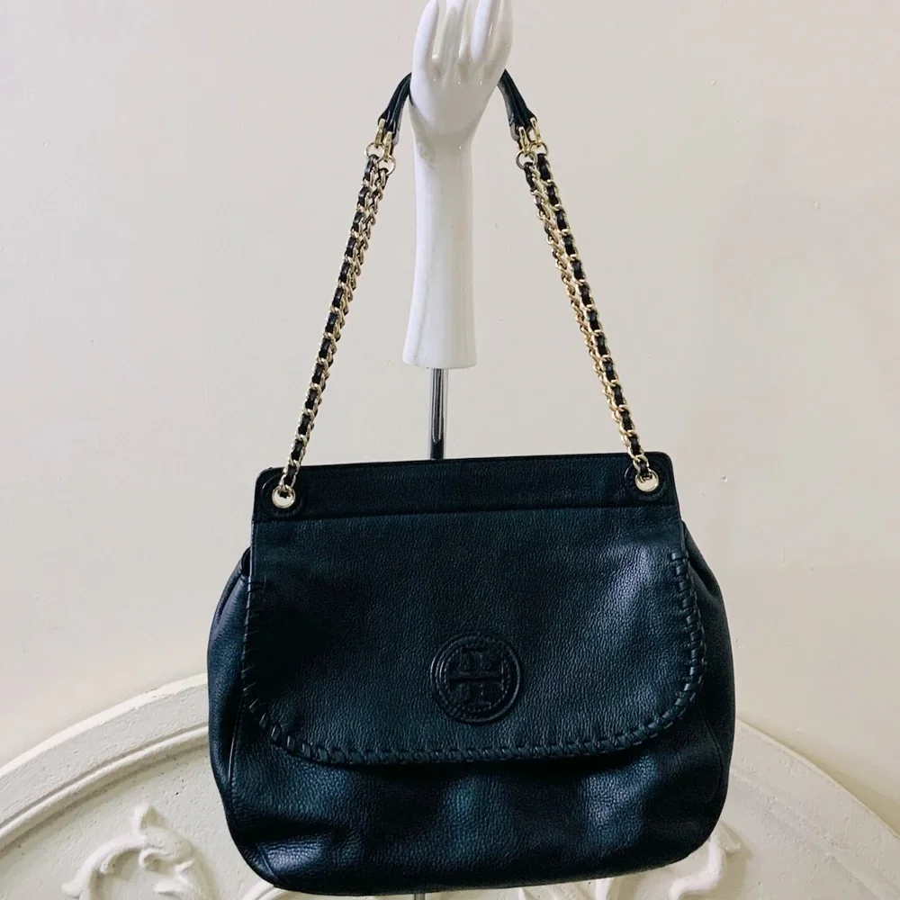 Tory Burch Marion Leather Saddle Bag